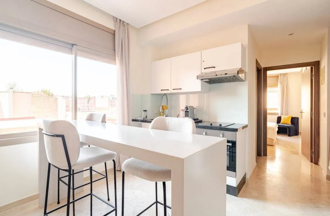 Appartement moderne d'une chambre à louer à la journée à Marrakech