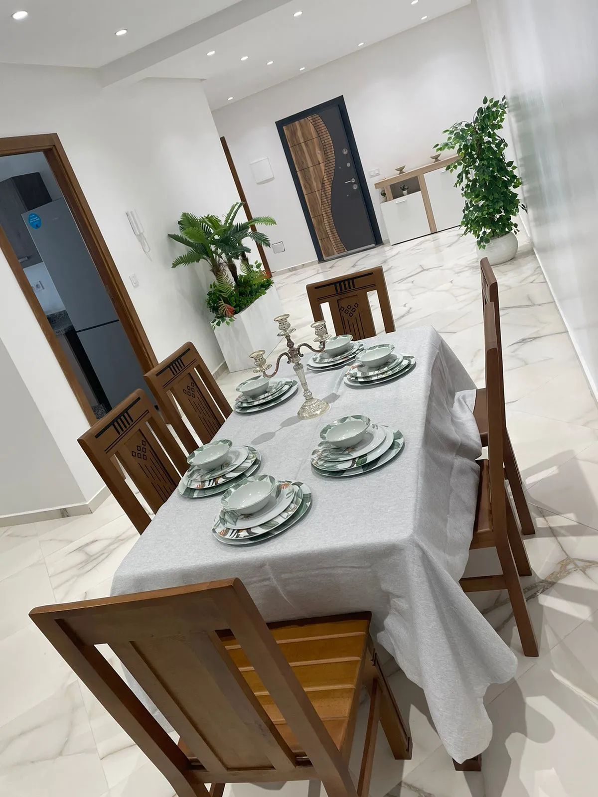Appartement charmant à louer à Malabata, Tanger, avec 2chambres et un salon.