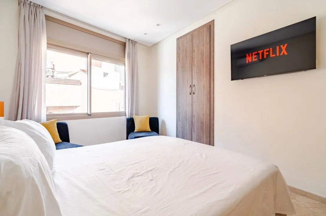 Appartement moderne d'une chambre à louer à la journée à Marrakech