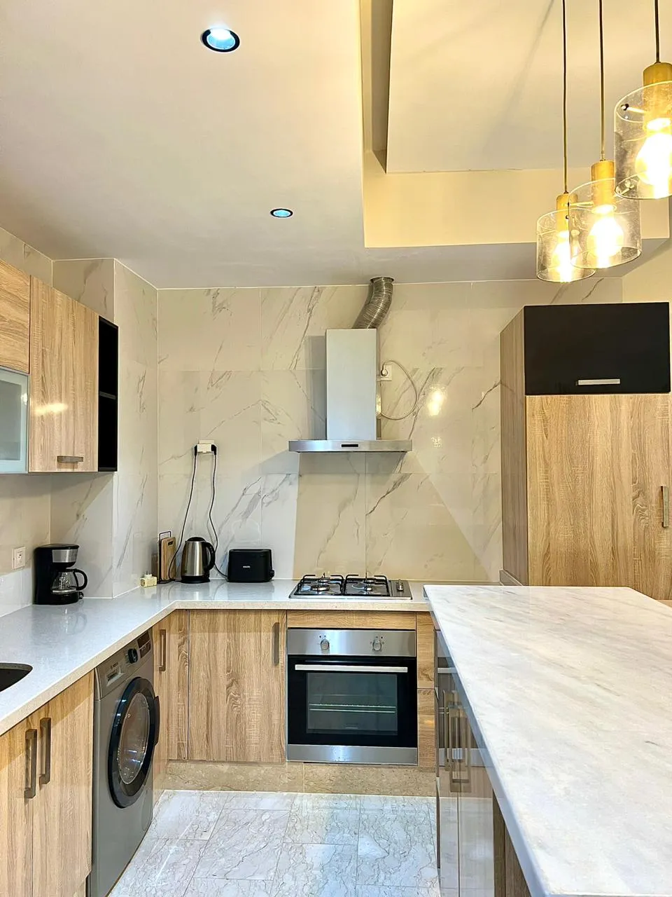 Appartement au design moderne à louer à Tanger dans une résidence sécurisée. 