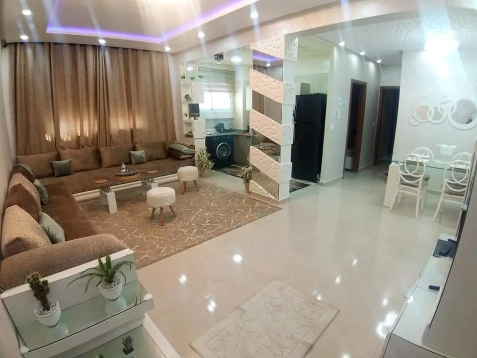 Appartement de luxe à louer près de la corniche de Tanger, dans une résidence sécurisée.  