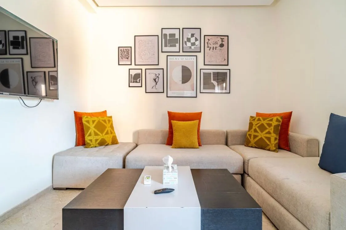 Appartement moderne d'une chambre à louer à la journée à Marrakech