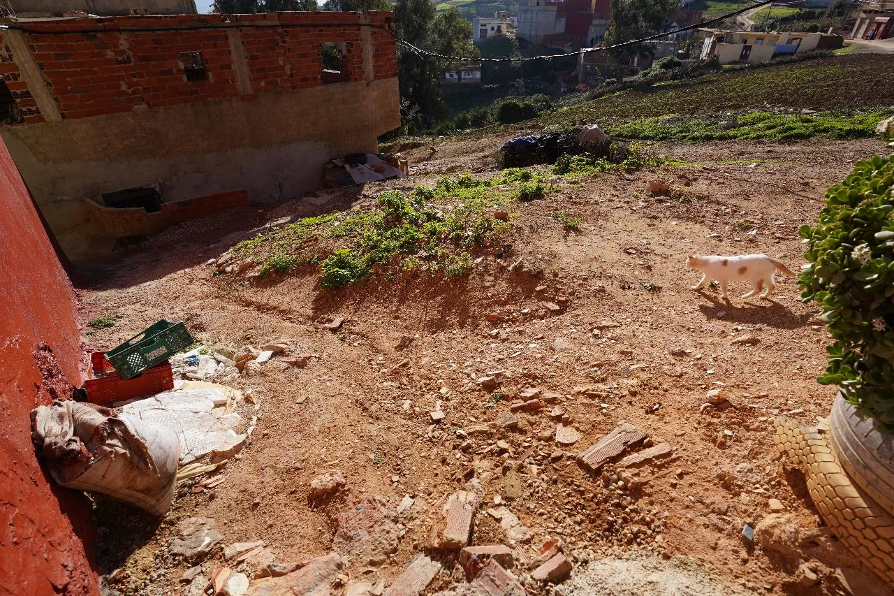  Terrain à vendre à laazfa , fnideq ،  100 mètres  avec deux façades