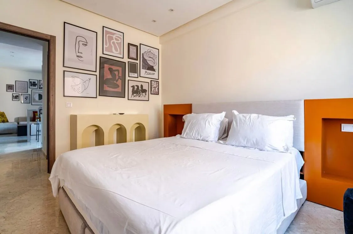 Appartement moderne d'une chambre à louer à la journée à Marrakech