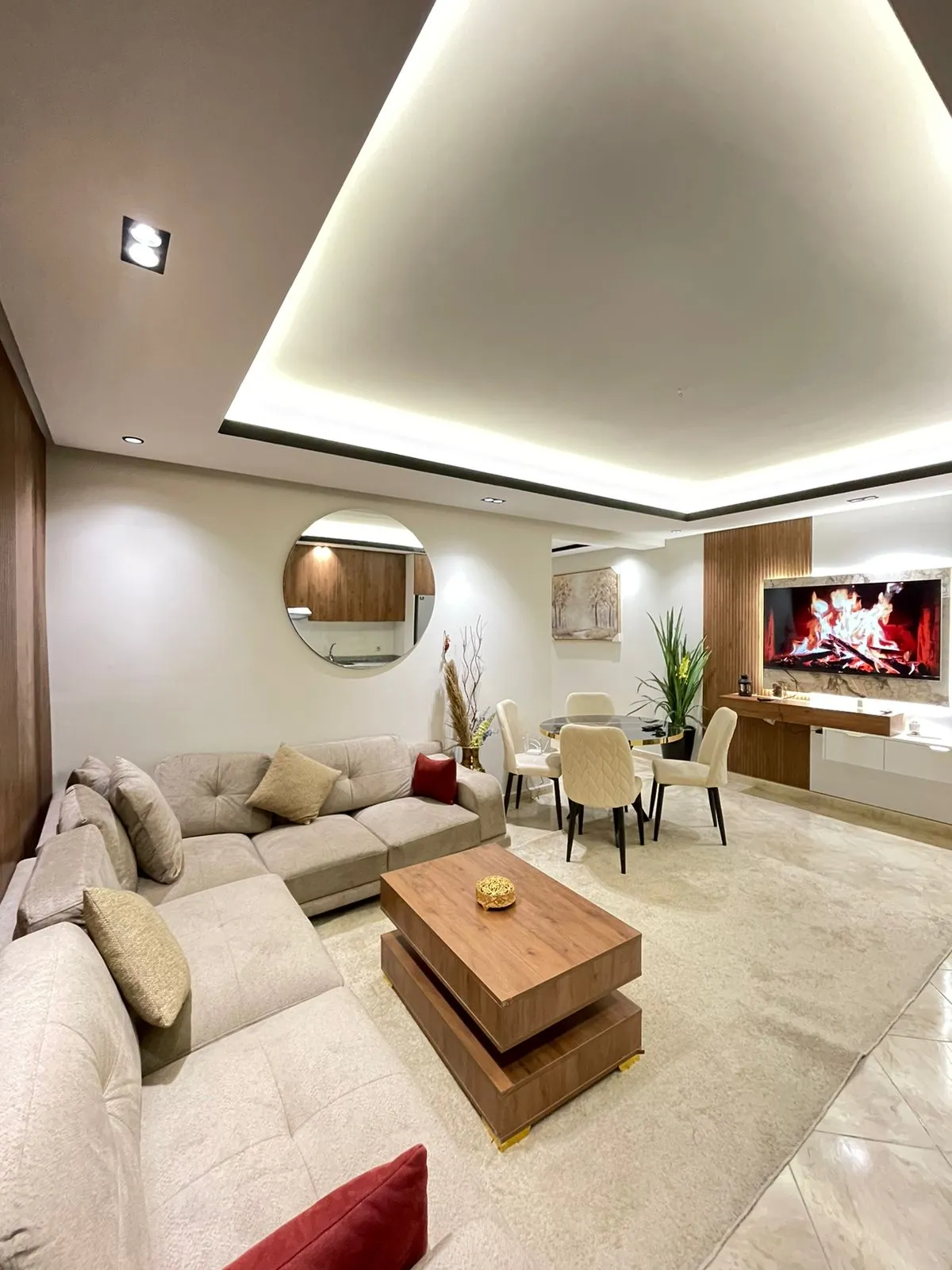 Appartement de luxe à louer près de la corniche de Tanger, dans une résidence sécurisée.  