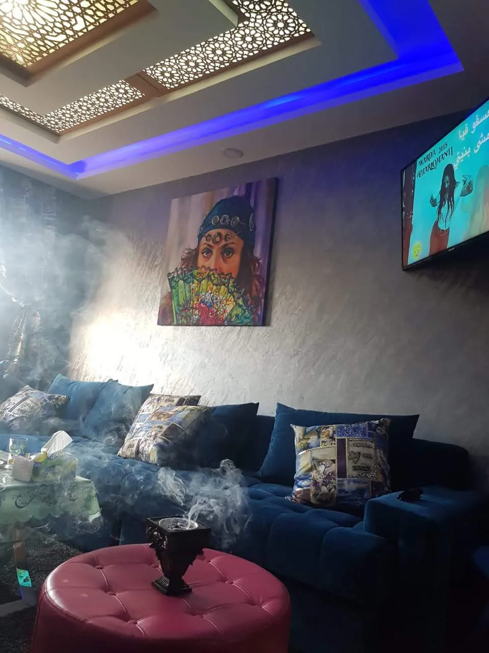 Appartement à louer à la journée, 5e étage, Casablanca, 2 chambres et salon.