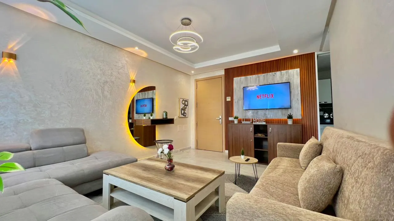 Magnifique appartement à louer dans le quartier Al-Riyaf de Prestigia, Rabat