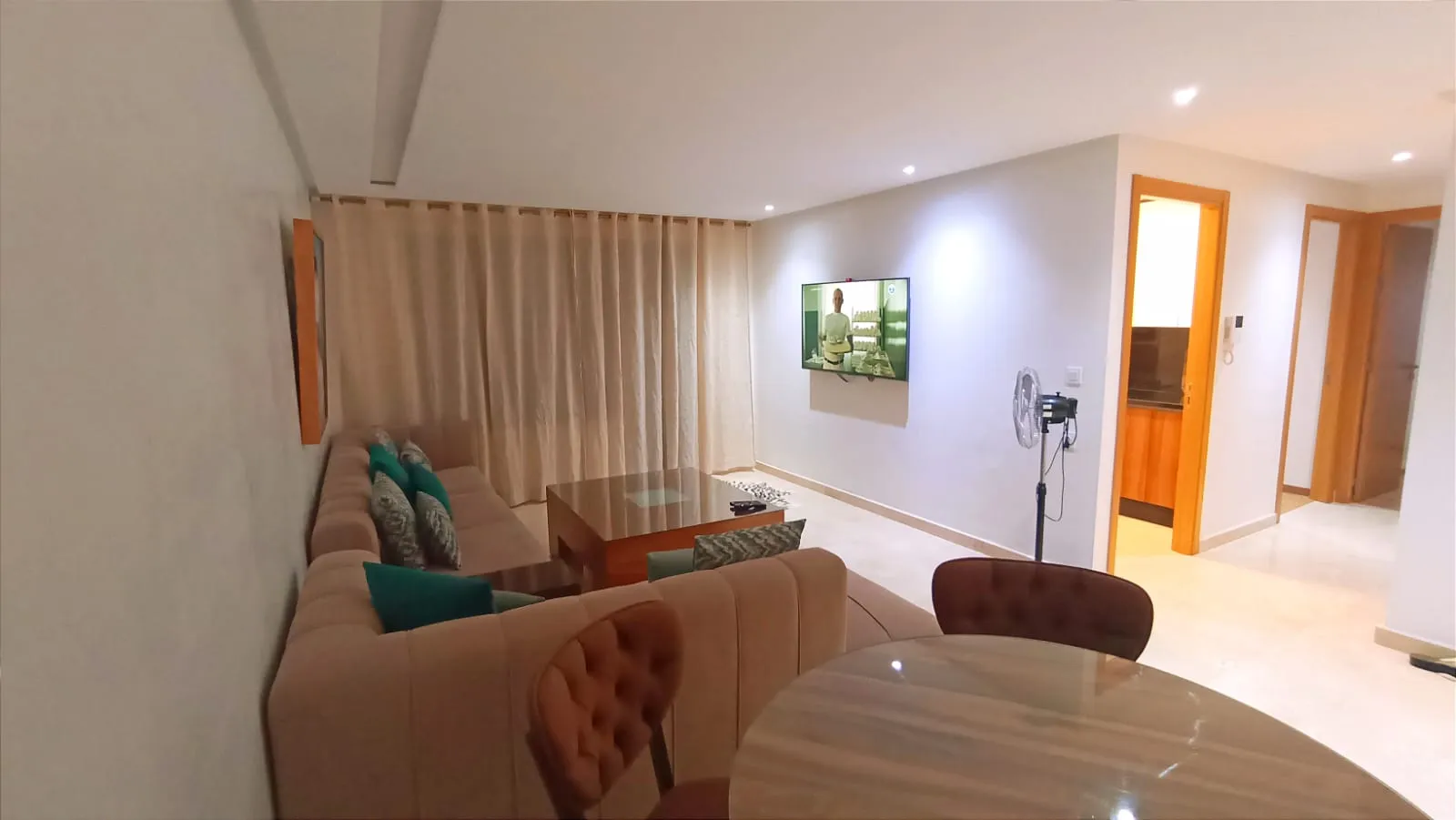 Bel appartement à louer à Rabat, comprenant deux chambres