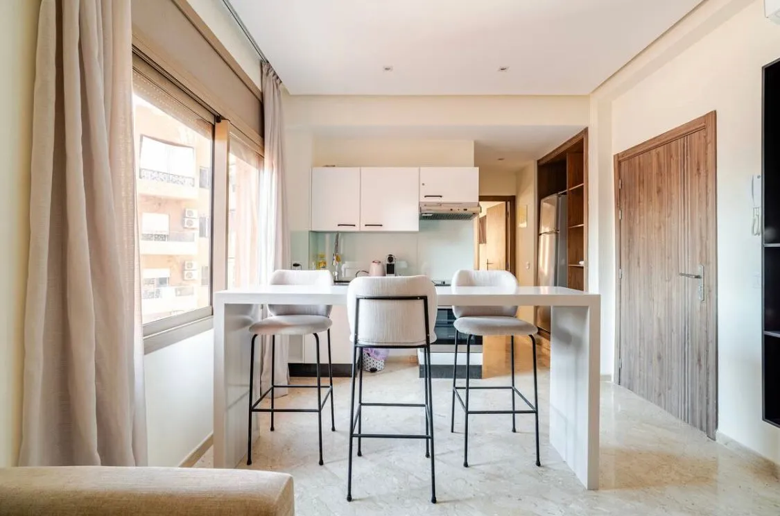 Appartement moderne d'une chambre à louer à la journée à Marrakech