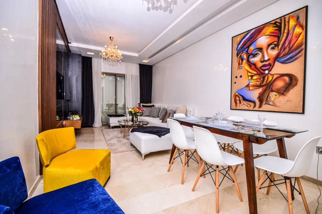 Un magnifique appartement à louer à Marrakech, situé au deuxième étage