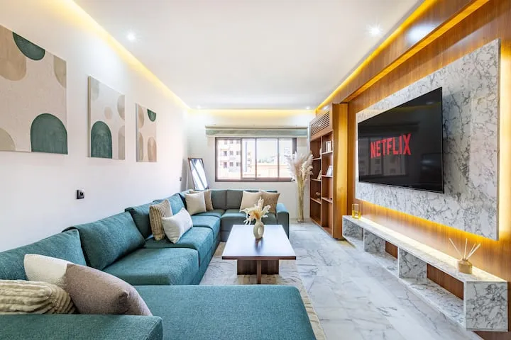 Appartement à louer à la journée au premier étage, composé de 2 chambres 