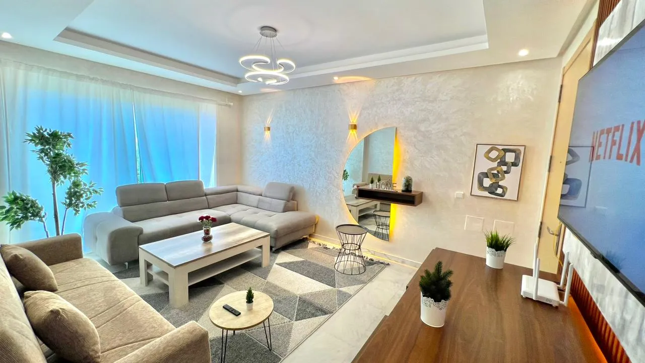 Magnifique appartement à louer dans le quartier Al-Riyaf de Prestigia, Rabat