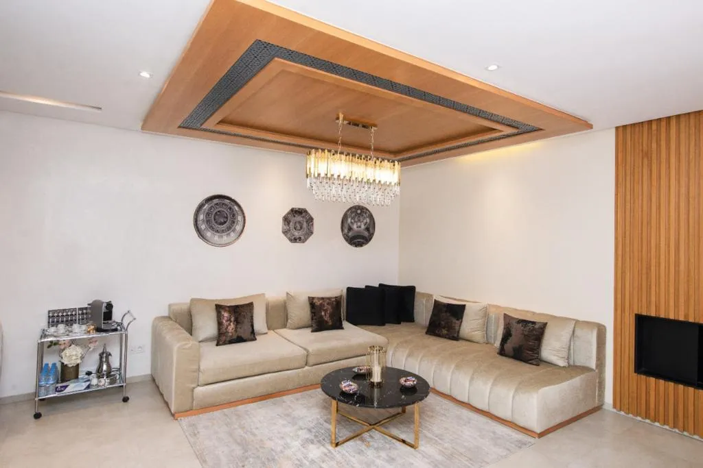 Appartement de luxe à louer à Rabat Quartier Al Nakhil avec deux chambres