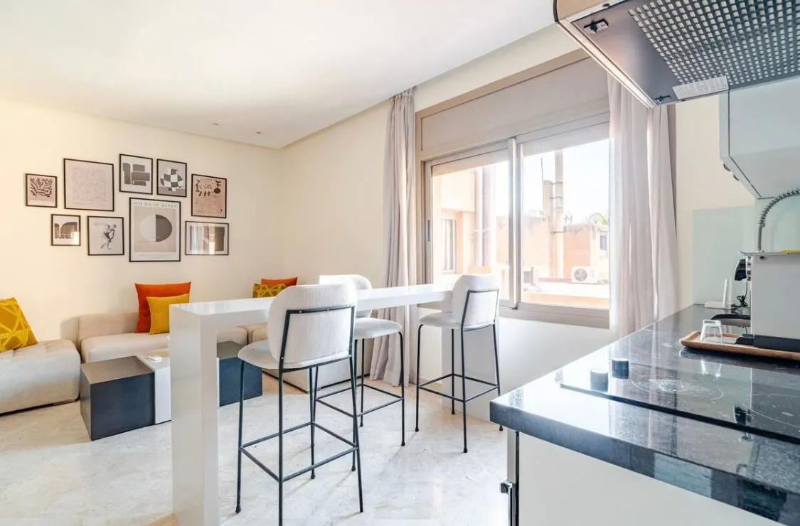 Appartement moderne d'une chambre à louer à la journée à Marrakech
