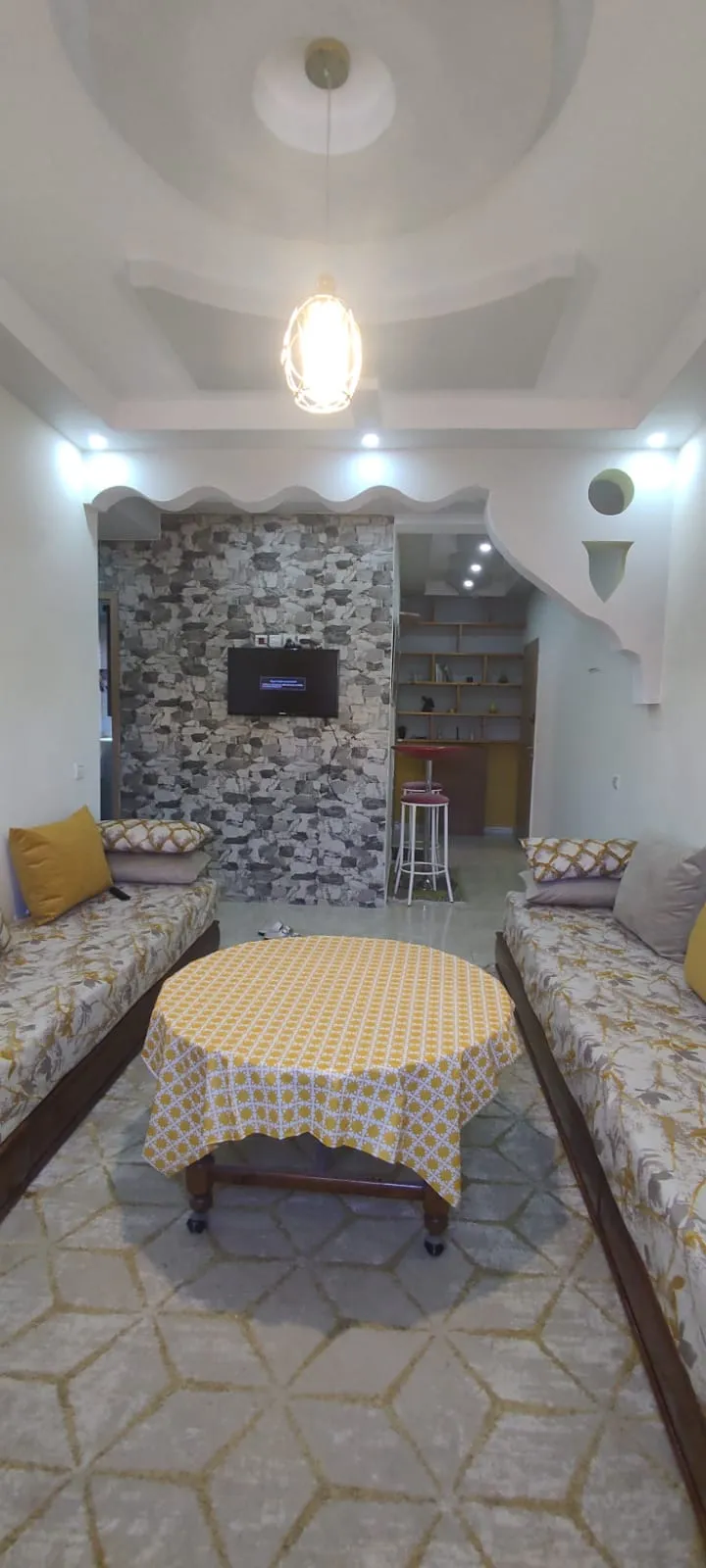 Appartement meublé à louer à Targa, Marrakech, comprenant deux chambres