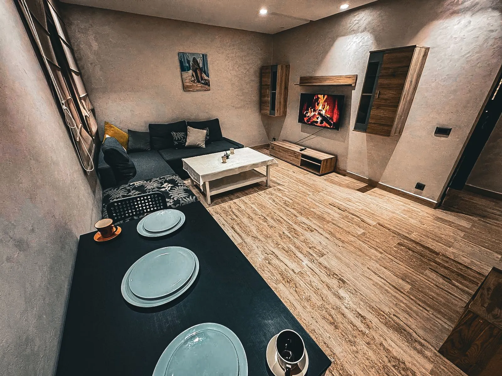 Appartement haut de gamme à louer pour la journée à Casablanca, au deuxième étag
