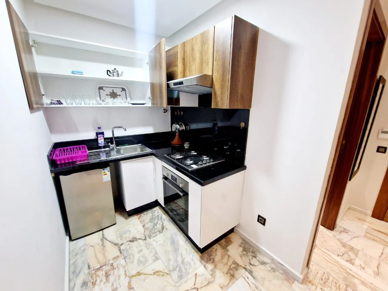 Petit appartement meublé à louer à Rabat, avec une chambre