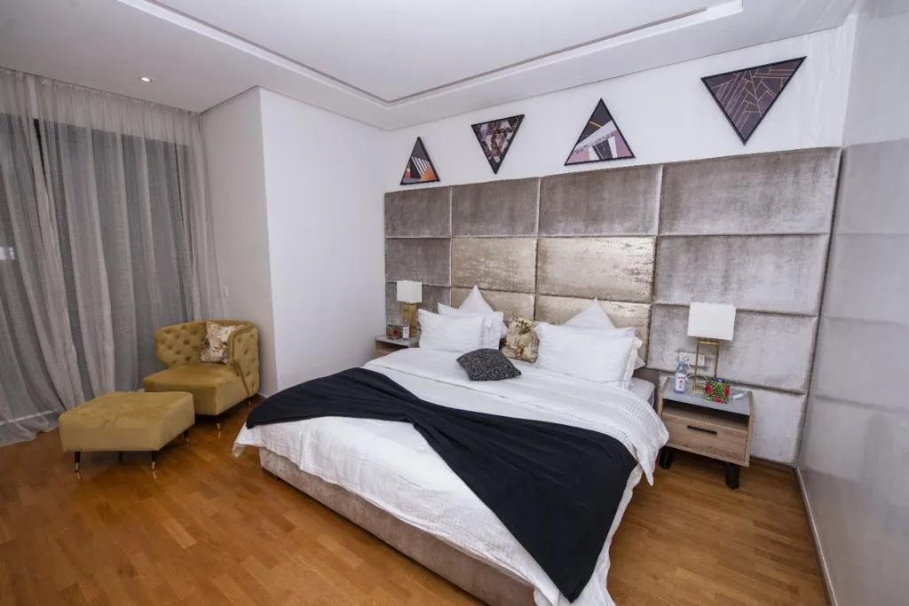 Appartement de luxe à louer à Rabat Quartier Al Nakhil avec deux chambres
