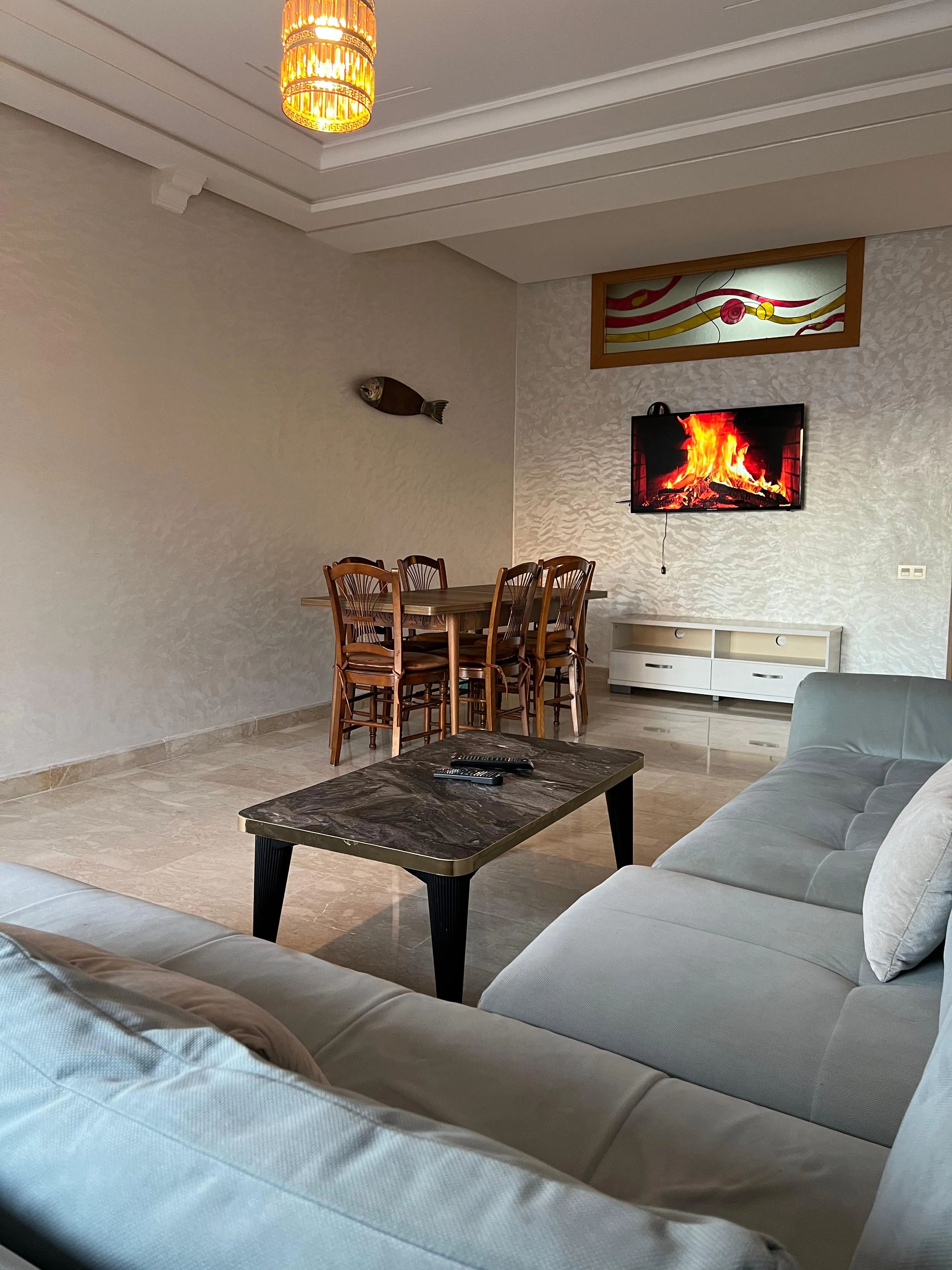 Appartement de luxe à louer à Malabata, Tanger, avec vue sur la corniche 70 m 