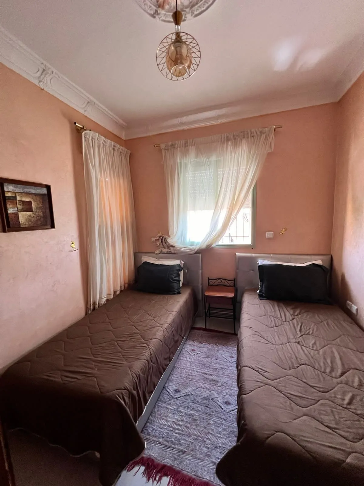 Appartement meublé à louer à Targa, Marrakech, comprenant deux chambres
