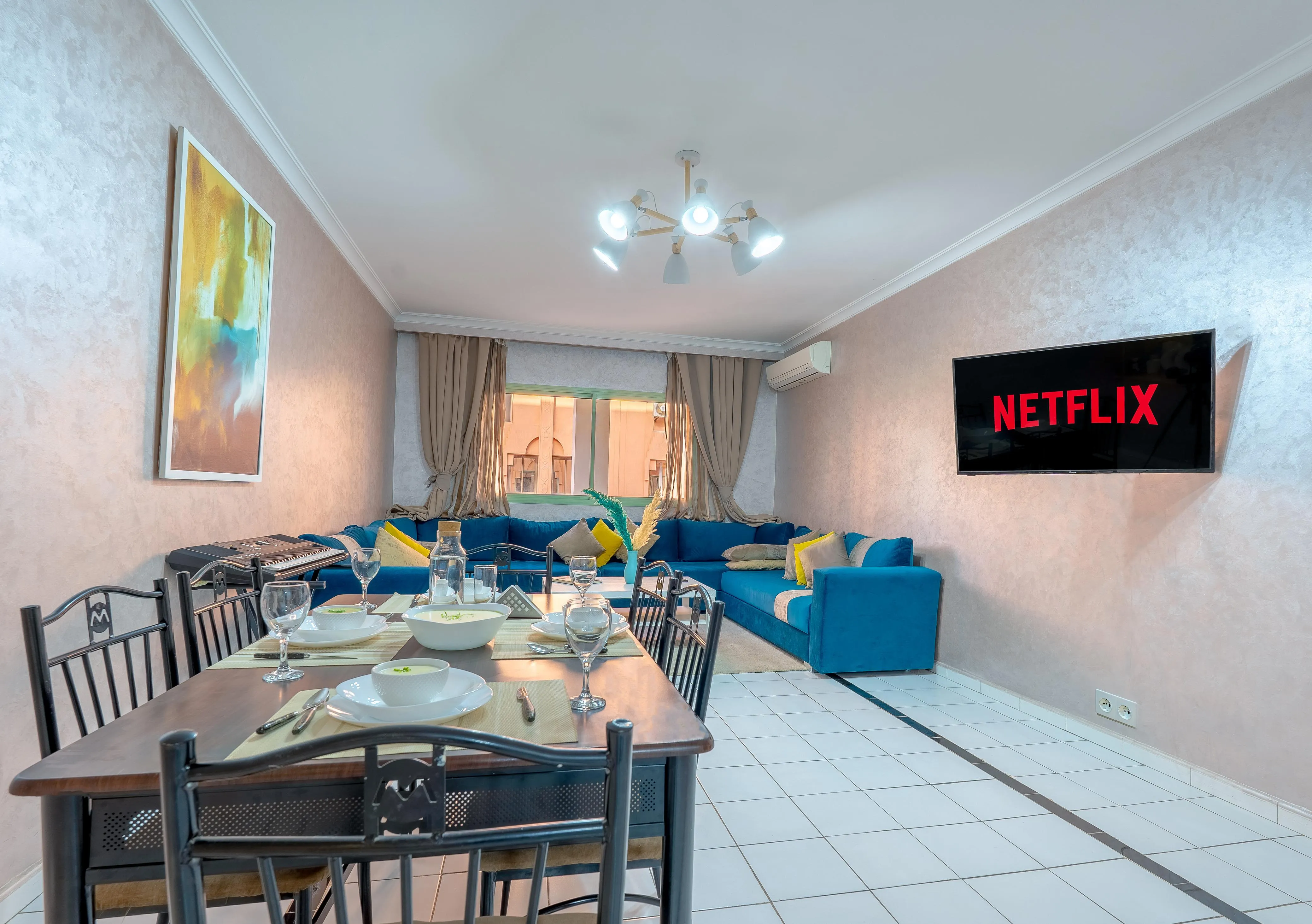 Appartement moderne et élégant à louer au cœur de Guéliz, Marrakech