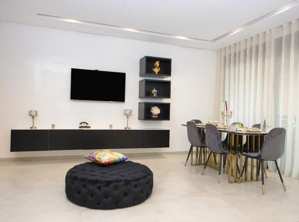 Appartement de luxe à louer à Rabat Quartier Al Nakhil avec deux chambres