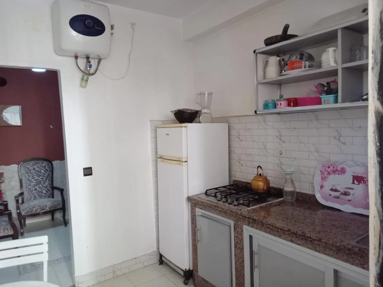 Appartement à louer à Casablanca, 2 chambres, salon, rez-de-chaussée, 53 m².