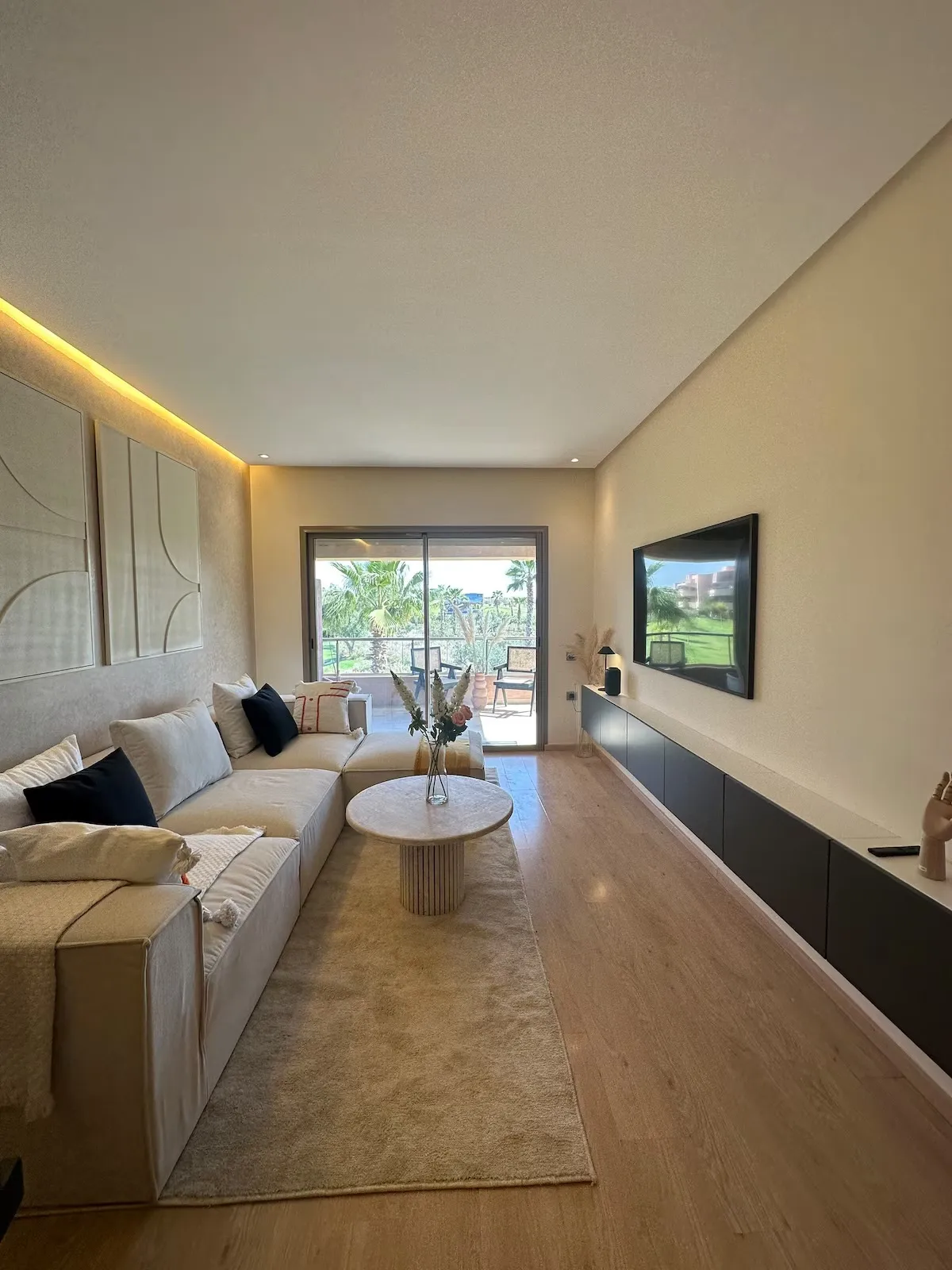 Un bel appartement à louer à Marrakech, doté d’un design moderne et élégant