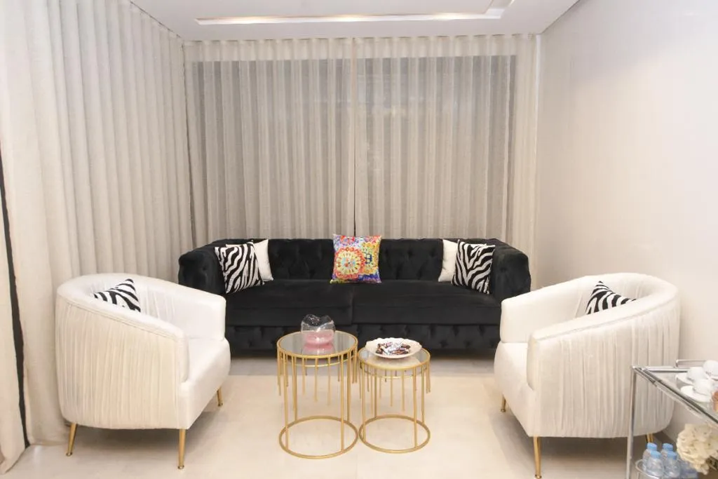 Appartement de luxe à louer à Rabat Quartier Al Nakhil avec deux chambres