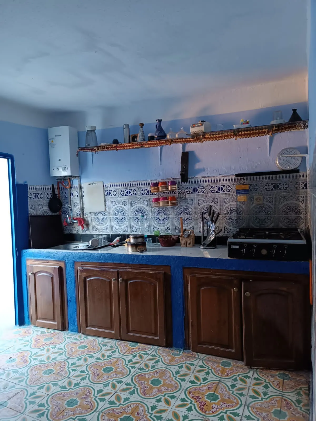 Appartement à louer pour la journée à Chefchaouen, au quatrième étage.