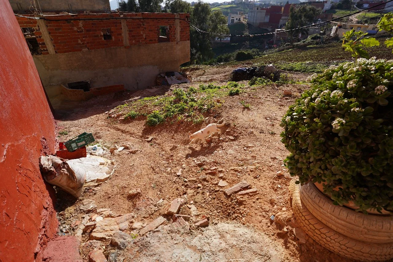  Terrain à vendre à laazfa , fnideq ،  100 mètres  avec deux façades